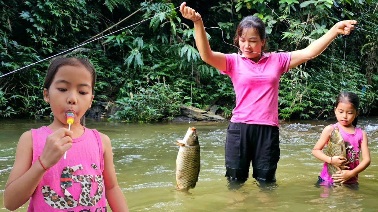 How to catch giant fish in natural streams - life of a single mother ...