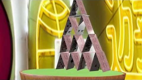 Rigid Body Objects - Falling House of Cards