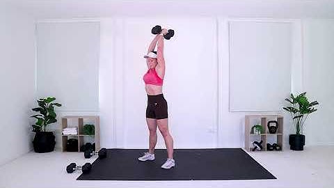 Dumbbell Squat Curl to O’head Tricep Extension