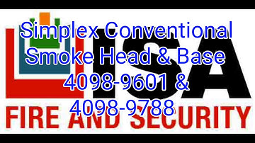 Simplex Conventional Smoke Head and Base: 4098-9601 & 4098-9788...
