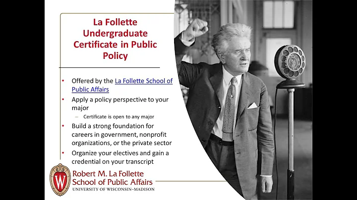 La Follette undergraduate certificate info session...