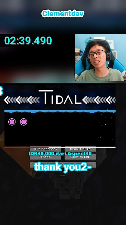 Momen Didonasi Tidal Wave Lagi (level tersusah Geometry Dash)