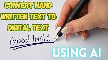 Convert Handwritten Notes to Digital Text – Best Free AI Tool (Fast & Easy!)