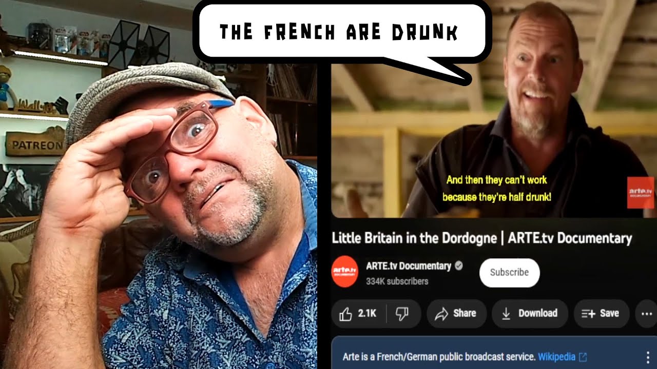 French frustration as Dordogne is now Little Britain, naming it  'Dordognshire' - YouTube