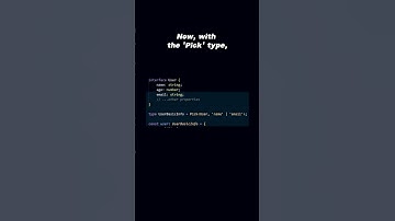 TypeScript Pick Type #typescript #ts #programming #engineering #javascript #tutorial