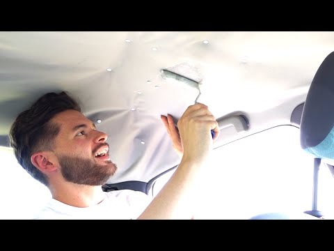 Vidéo: Comment réparer un trou dans un ciel de toit de voiture ?