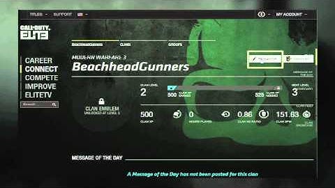 Official Call of Duty ELITE: How do I create and customize a Clan?