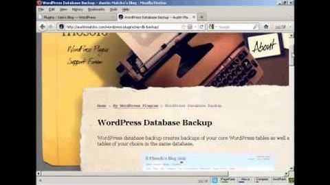 Creating Backups For Your Wordpress Blog