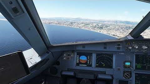 NICE | VISUAL APPROACH RUNWAY 22R | AIRBUS A320