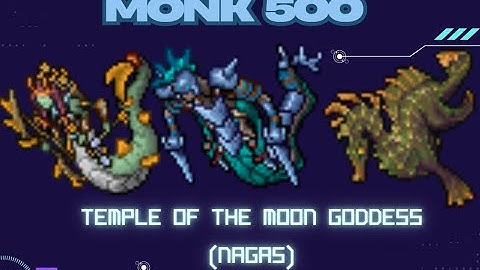 Monk 500 Hunt Solo Temple of the Moon Goddess (Nagas) 6kk/h Raw + 670k Profit - Tibia Hunt