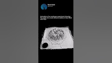 Animation of a Volcanic Caldera Experiment – Simulating Planetary Eruptions in a Box 🌋🧪