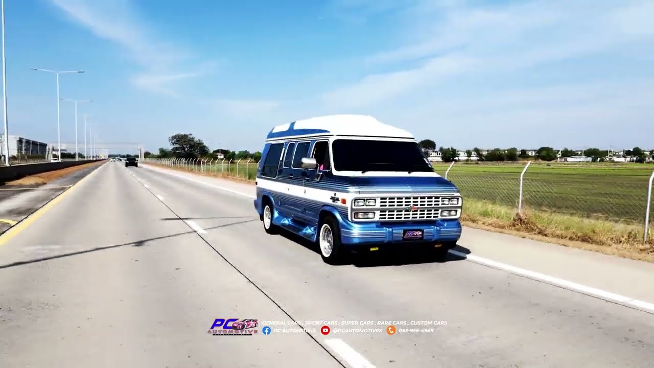 🎥Rolling Shots✨ Chevyvan G20Chevrolet Chevyvan G20 Tiara 1995 Presidential 5.7 L V8💙🤍✨
