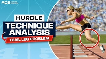 Hurdling Technique Analysis-High School with Trail Leg Issues (Learn How to Hurdle)
