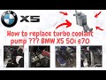 How to replace turbocharger coolant pump BMW N63B44 codes 2EAA and 2EA9