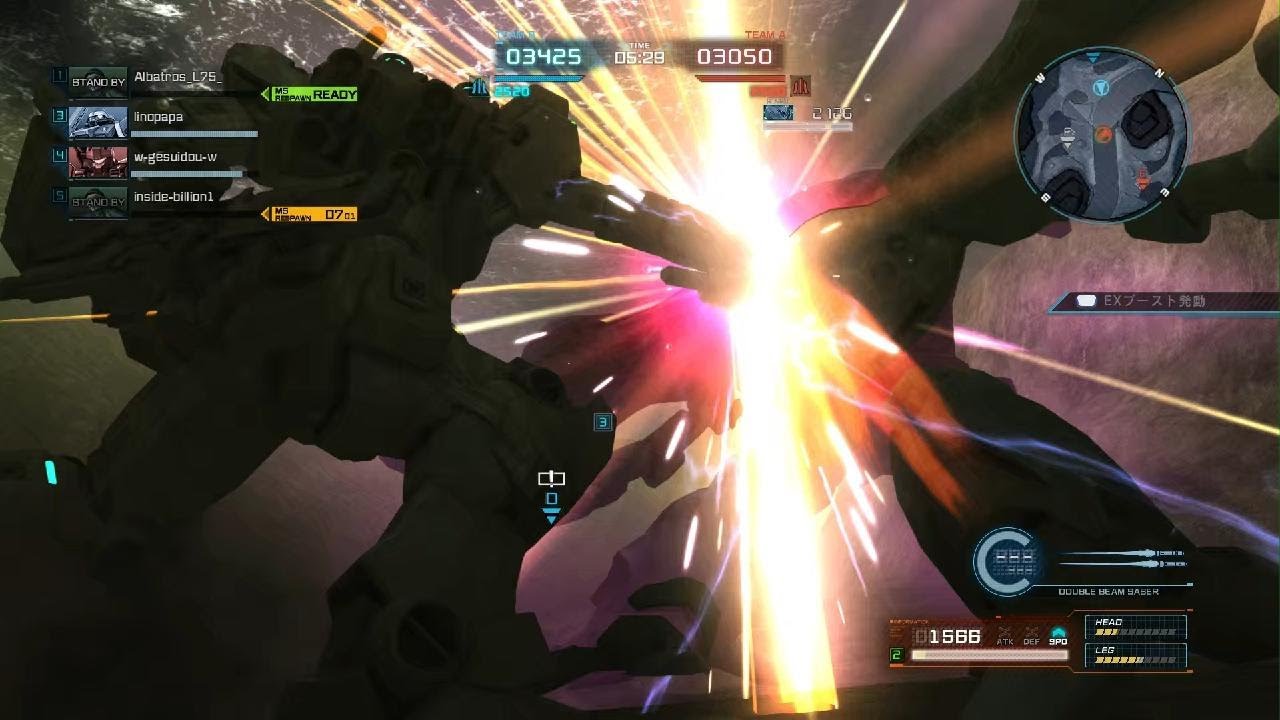 バトオペ2 　最近ゲットしたが結構モロイ機体格闘戦する時立ち回りが要求されるw