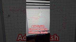 How to Add Stylish Curves to Your Text in Silhouette Studio! #shorts #howto #craft #silhouettestudio