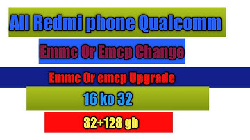Redmi Note 6 Pro Only Change Emmc Without Cpu Change|All Redmi Phone Change Emmc Without Change Cpu