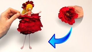 How beautiful and easy it is - DIY a flower fairy doll!