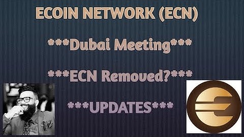 ECOIN Network (ECN) Updates ...!
