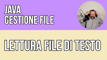 JAVA Lettura di file