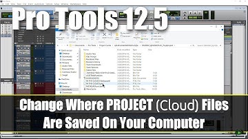 Change Where PROJECT (Cloud) Files Are Saved On Your Computer (Pro Tools 12.5)