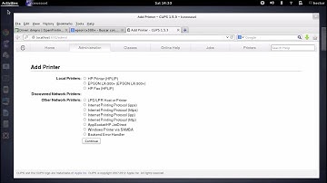 Instalación de impresoras con CUPS