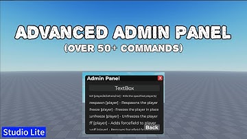 Advanced Admin Panel | Studio Lite Tutorial