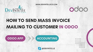 How to send mass invoice  mailing to customer in odoo  (Accounting ) | Invoice mass mail