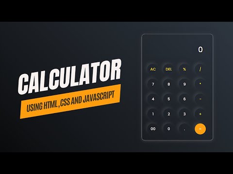 How to make a calculator using HTML, CSS and JavaScript | JavaScript tutorials for beginners