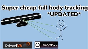 How to do full body tracking in VR with Kinect (Driver4VR and Kinect to VR)