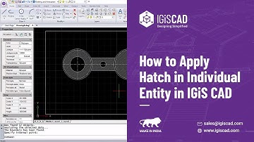 IGiS CAD | How to apply hatch in individual entity