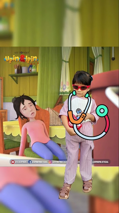akibat kecelakaan ambulan, kak Ros luka' 🥹 #subscribe #upinipin #dongeng
