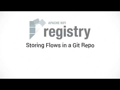 Storing Apache NiFi Versioned Flows in a Git Repository
