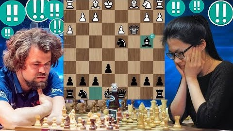 Aggressive Chess Game : 04 | Hou Yifan vs  Magnus Carlsen |