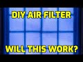 DIY room air filter experiment