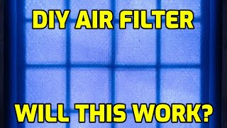 DIY room air filter experiment
