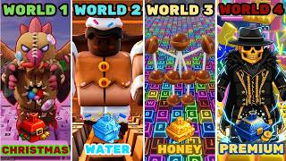 NEW Update | World 4 BBNO$ (Worlds 1 2 3 4) ALL Stages   Bosses |  1 Speed Keyboard Escape | Roblox
