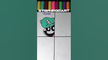 Drawing Craftycorn BUT In 4 Different Styles, Part 1! 🎨👀 #satisfying #art #shorts