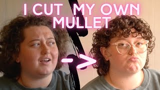 I gave myself a mullet (for curly hair)