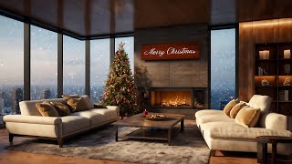 Christmas Lofi Live  | Cozy Room, Snow Falling, Relax &amp; Study Beats
