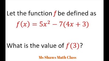 Evaluate f(3) given f(x)