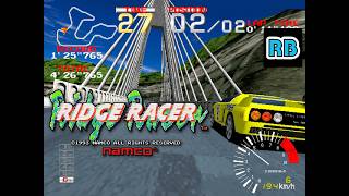 1993 [60fps] Ridge Racer (World) Time Trial 3'36"723 ALL