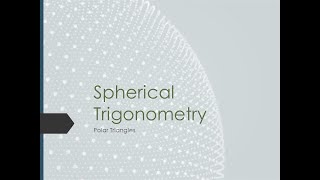 Polar Triangles - How Cool Is That
