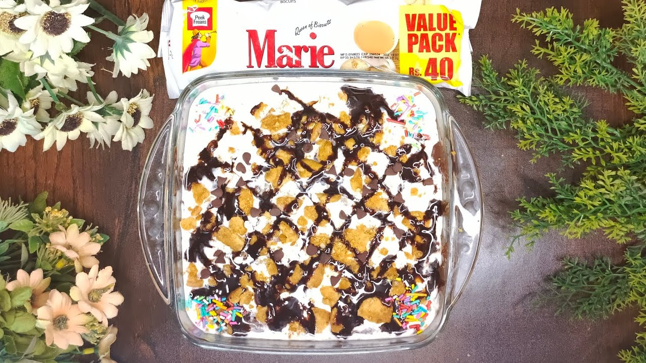 Marie biscuit dessert chocolate dessert recipes chocolate biscuit