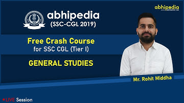 SSC CGL(tier-1) 2019-20 I General Studies I Most Important Questions I Lecture - 1 I By Rohit Middha