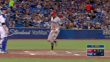 CIN@TOR: Duvall opens scoring with an RBI single