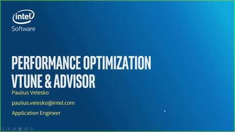 Profiling Application Performance Using Intel Vtune and Advisor