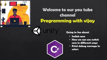 Switch case in unity using c-sharp(#unity3d #csharp )
