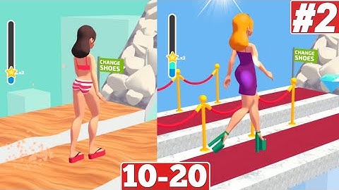 Shoe Race Gameplay Walkthrough Part #2 Level 10-20 iOS Android All Item