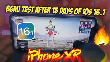 iPhone XR BGMI Test After 15 Days of iOS 16.1 Update 🔥 Best Update!